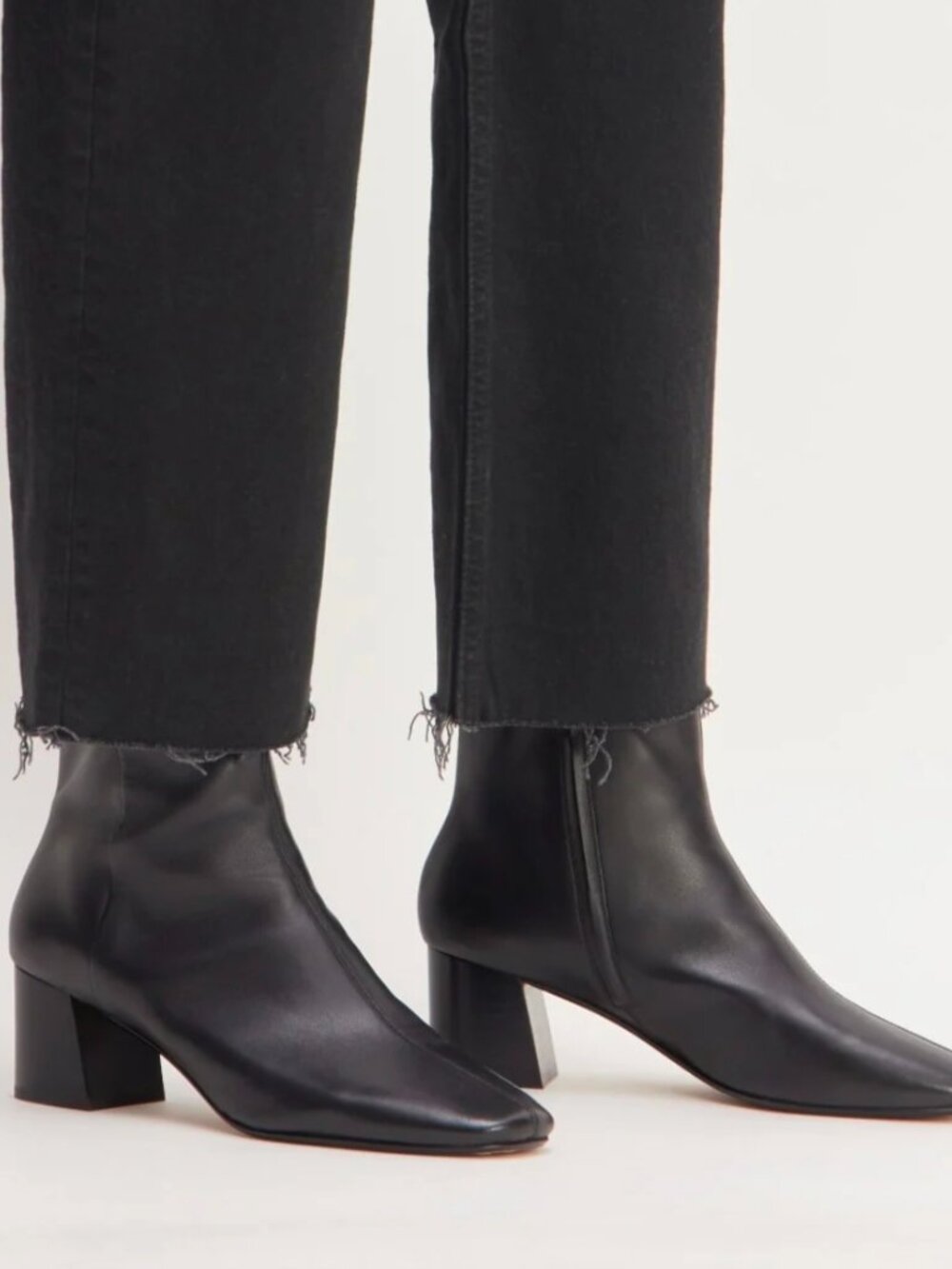 Everlane Day Boot Classic Black  Nappa Leather Women's Sizes NEW Minimalist